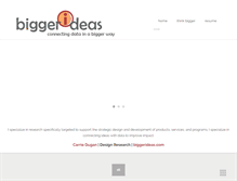 Tablet Screenshot of biggerideas.com